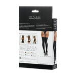 Чулки Glossy LOTIS из материала Wetlook, черный, XL