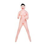 Кукла надувная Dolls-X by TOYFA Scarlett, брюнетка, с тремя отверстиями, кибер вставка, вагина-анус