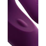 Многофункциональный стимулятор для пар Satisfyer Partner Double Joy, силикон, фиолетовый, 18 см.