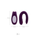 Многофункциональный стимулятор для пар Satisfyer Partner Double Joy, силикон, фиолетовый, 18 см.