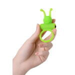 Эрекционное кольцо на пенис A-Toys by TOYFA Flik, силикон, зеленый, 9,1 см, Ø 3,1 см