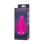 Фаллоимитатор, светящийся в темноте Beyond by Toyfa Bucky Glow, силикон, розовый, 14 см