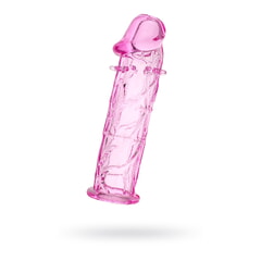 Насадка A-Toys by TOYFA, TPE, розовый, 12,5 см