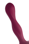 Фаллоимитатор Satisfyer Double Ball-R, силикон, бордовый, 18 см